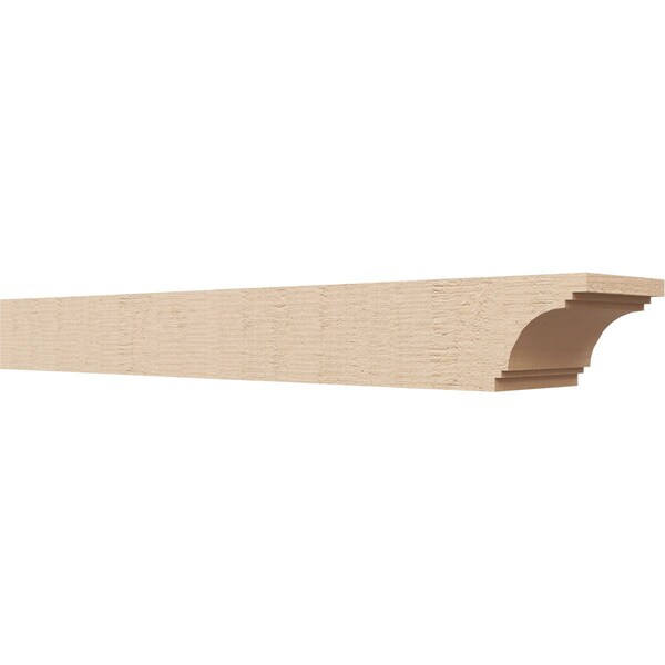 Ekena Millwork 6in. W x 4in. H x 36in. L Pescadero Woodgrain TimberThane Rafter Tail, Primed Tan RFTUR06X04X36PECRCPR - main
